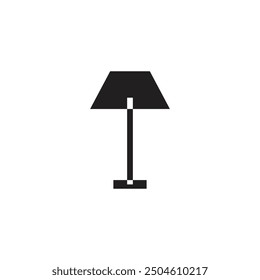 Logo lamp light black design with blank background