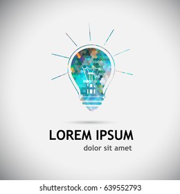 logo lamp. Vector