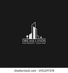 Logo for a land sale or construction company. Creative modern logo.