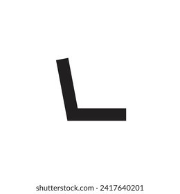 Logo laptop minimalist view from side and blank background