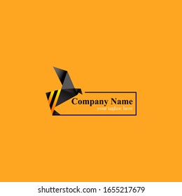 Logo Large Bird Flying For Any company