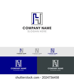 Logo Latter H Line abstrac