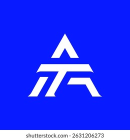 Logotipo AT, Logotipo AT mais recente, Logotipo AT Monogram, Alfabeto AT
