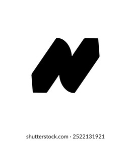 Logo latter N monogram minimalism