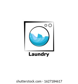 logo laundry vector modern minimalist 