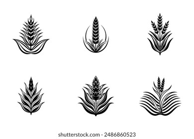 The "Logo of a Lavender Positioned in the Center" digital graphics design file features an elegant and minimalist logo with a lavender plant centrally positioned. This design captures the calming esse