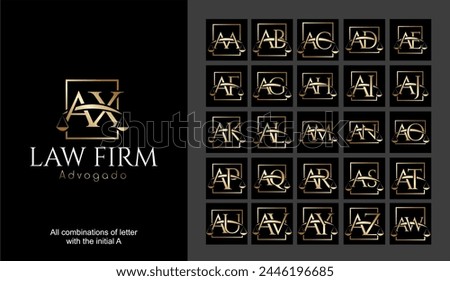 LOGO Law. All combinations of letter
with the initial A, AA, AB, AC, AD, AE, AF, AG, AH, AI, AJ, AK, AL, AM, AN, AO, AP, AQ, AR, AS, AT, AU, AV, SX, AY, AZ, AW 