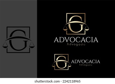 Logo, logo, lawyer logo based on the initial letter G