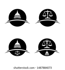 logo for lawyer black vector