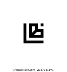 Logo LB initial LB business law identity corporate brokers investing management