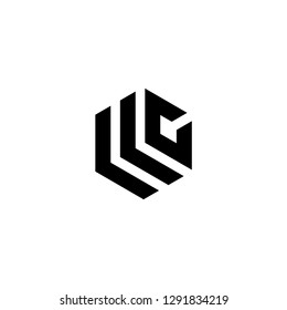 logo LC letter L technology IT combination L