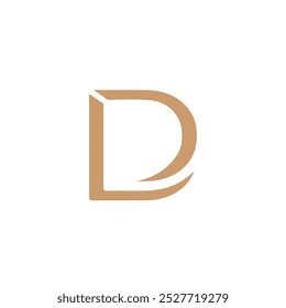 Logo LD Simple Minimalist Design Illustration