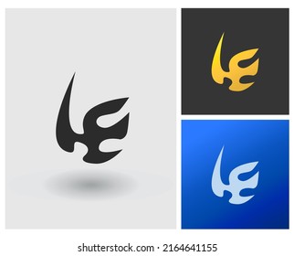 Logo LE modern monogram design idea