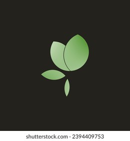 Logo leaf butterfly style for indeed