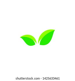 Logo leaf ecology nature element vector icon