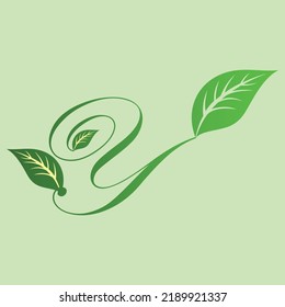 Logo leaf illustration design template. designs that can be used for the environment, plant businesses and forestry agencies