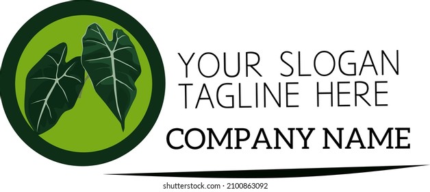 logo with leaf theme for your business