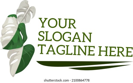 logo with leaf theme for your business