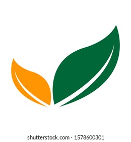 Logo Leaf Vector Illustration design