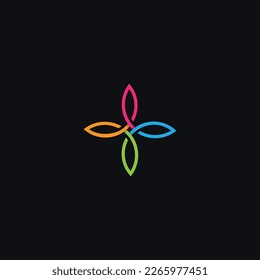 Logo Leafs Abstract can editable and resize
