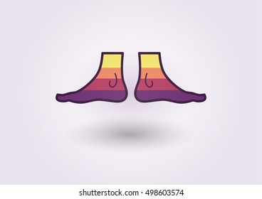 Logo Legs, colorful feet