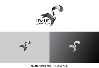 logo lemur,protected animal,illustration,lemur logo or symbol