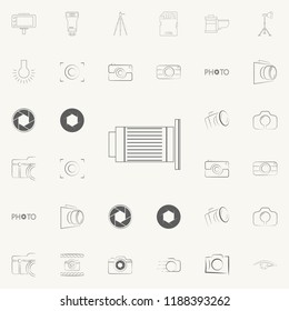 logo lens icon. Photo icons universal set for web and mobile