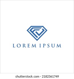 logo leter fj in diamond