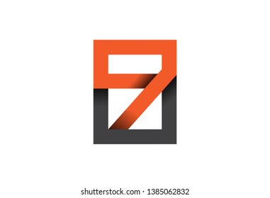 logo letter 98 square flat