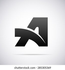 Logo for letter A. Design template