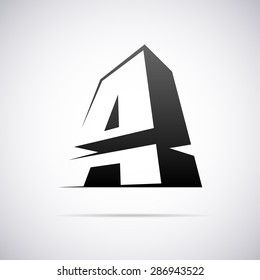 Logo for letter A. Design template