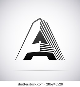 Logo for letter A. Design template