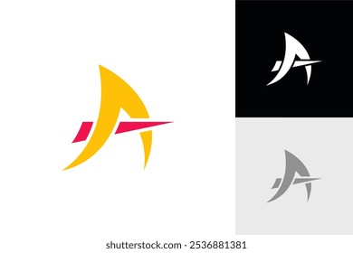 logo, letter a, triangle, modern, simple, icon, symbol