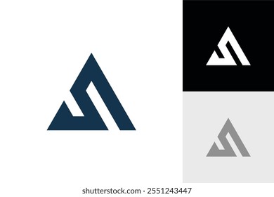 logo, letter a, triangle, modern, simple, icon, symbol