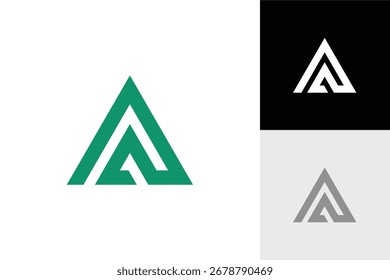 logo, letter a, triangle, modern, simple, icon, symbol