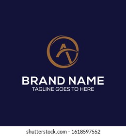 Logo Letter A abstrac - vector