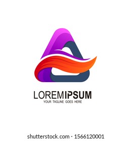 A logo , Letter A logo and abstract design 