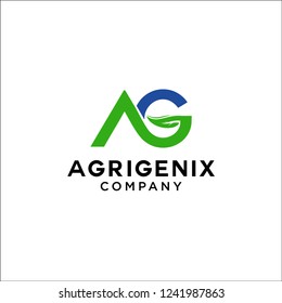 logo letter AG