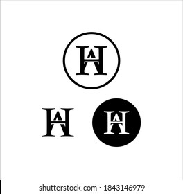 A Logo Letter A AH HA W 