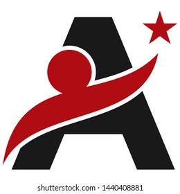 logo letter AI vector abstract