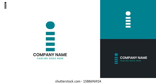 Logo Letter i - All elements on this template are editable with vector software.