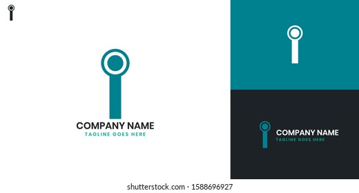 Logo Letter i - All elements on this template are editable with vector software.