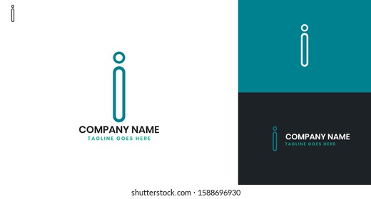 Logo Letter i - All elements on this template are editable with vector software.
