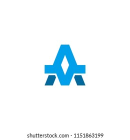 Logo letter AV, eps 10