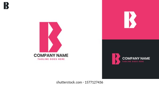 Logo letter B - All elements on this template are editable with vector software.