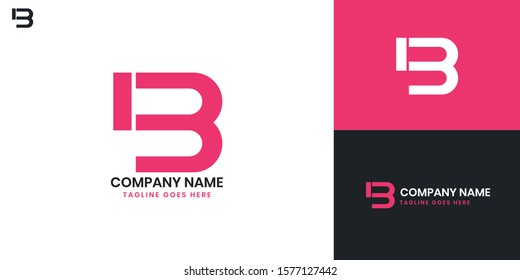 Logo letter B - All elements on this template are editable with vector software.