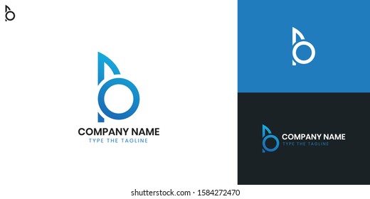 Logo letter B - All elements on this template are editable with vector software.