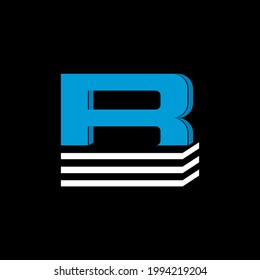 The logo is the letter B. The bottom is made of 3 horizontal lines.