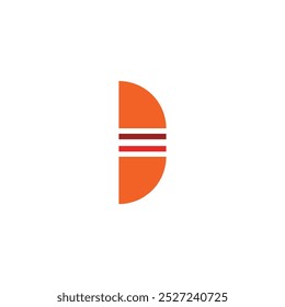 Logo letra b hamburguesa diseño único con fondo en blanco