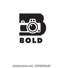 logo letter B and camera